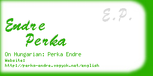 endre perka business card